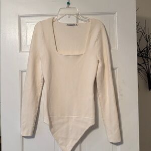 Abercrombie & Fitch Cream Bodysuit Sweater. Good quality heavy material.